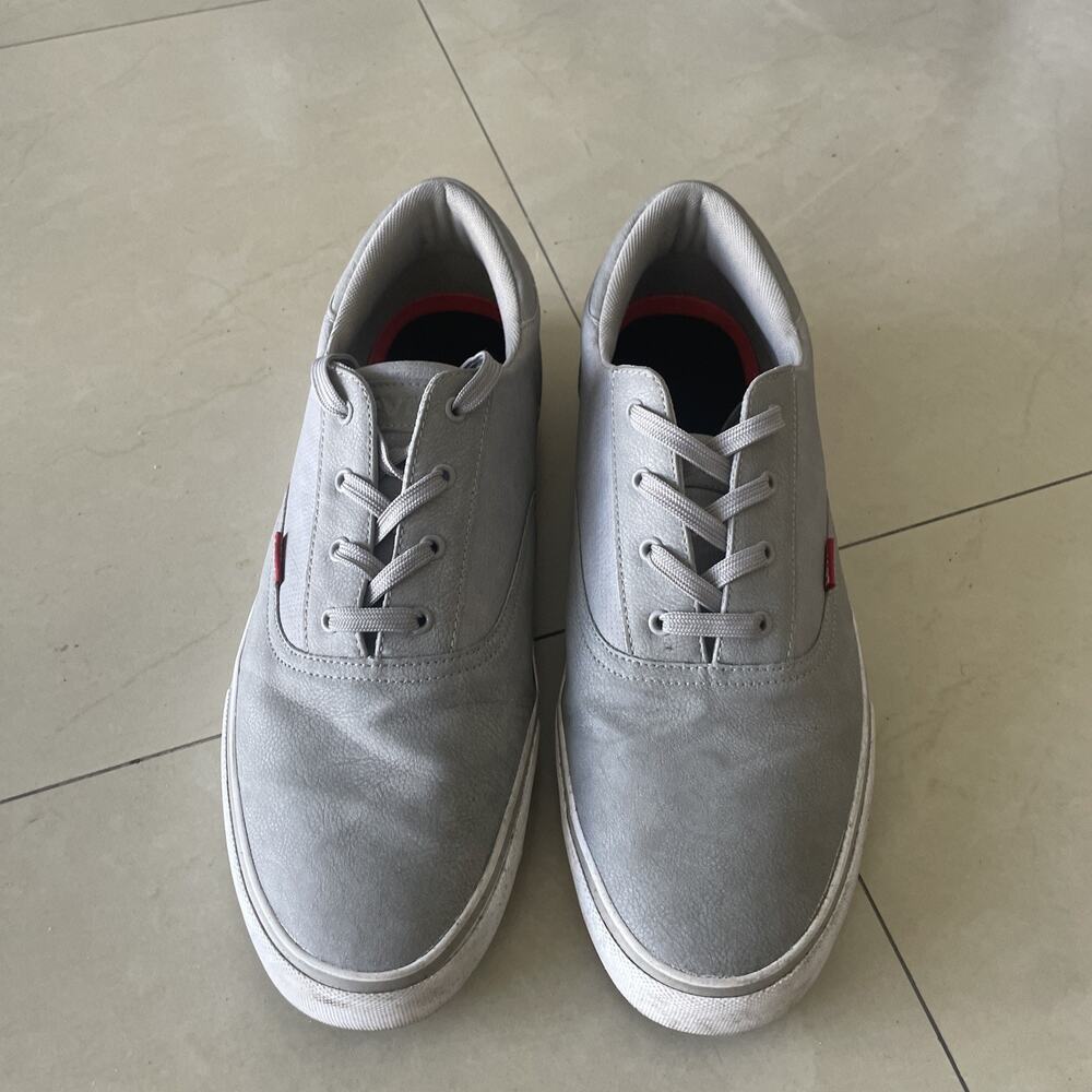 Levi's Ethan Men's Casual Fashion Sneakers Shoes Light Grey Size 13